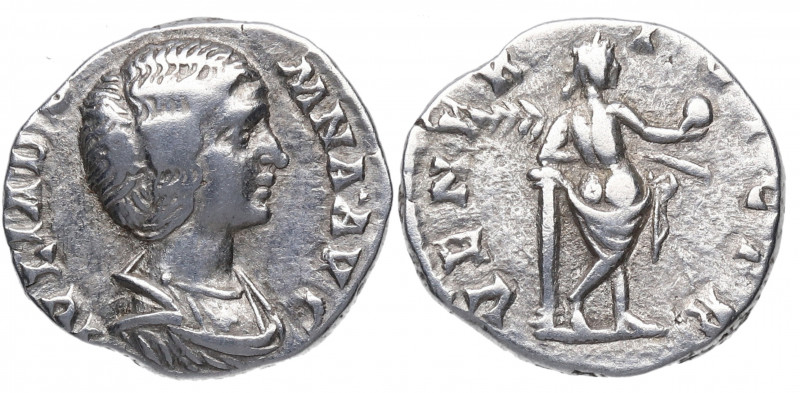 194 d C. Julia Domna. Roma. Denario. DS 4206 a. Ag. 3,00 g. VENERI VICTR. Venus ...