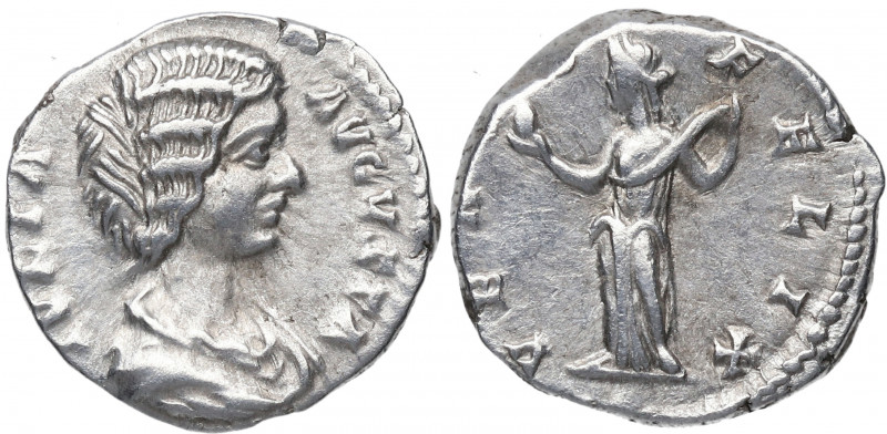 199 d C. Julia Domna. Roma. Denario. DS 4207 j.1. Ag. 3,10 g. VENVS FELIX. Venus...