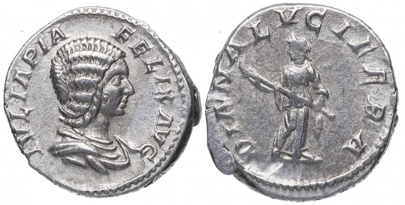 214 d C. Julia Domna. Roma. Denario. DS 4254 h. Ag. 3,28 g. DIANA LVCIFERA. Dian...