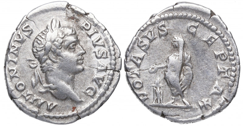 206 d.C. Caracalla. Roma. Denario. DS 4422 d.1. Ag. 3,05 g. VOTA SVSCSPTA X. Car...