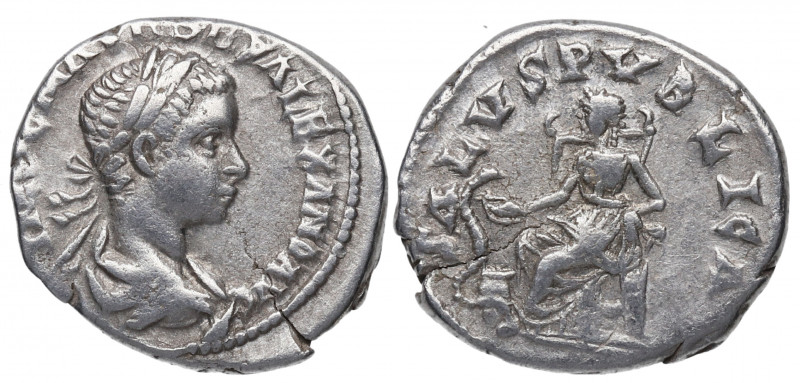 222 d.C. Alejandro Severo (231-235 d.C). Roma. Denario. DS 4814 j. Ag. 3,43 g. S...