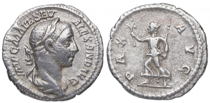 226 d.C. Alejandro Severo (231-235 d.C). Roma. Denario. DS 4815 l. Ag. 3,00 g. P...