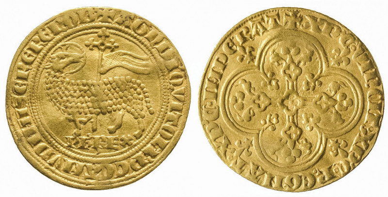 PHILIPPE IV (1285-1314).
Agnel. (4,03 g.) Ref : Dy 212.
TB/TTB