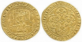 PHILIPPE VI (1328-1350). Chaise d’or (4,68 g.). Ref : Dy 258.
Superbe