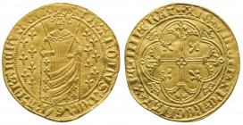 CHARLES VII (1422-1461). Royal d’or (3,76 g.).
Ref : Dy 455.
TTB à Superbe