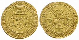 LOUIS XII (1498-1514). Ecu d’or au porc épic de Bretagne (3,42 g) 1er type Rennes.
Ref : Dy 657
Rare et TTB à Superbe