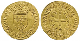 FRANCOIS I (1515-1547). Ecu à la croisette pour Toulouse (M et point 5°) (3,38 g.)
Ref : Dy 889, Sb. 4878
TTB à Superbe