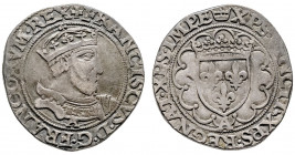 FRANCOIS I (1515-1547). Teston du 23° type pour Paris, (9,42 g.). Ref : Dy 902, Ciani 1120, Sb.4506.
TB à TTB