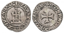 FRANCOIS I (1515-1547). 
Cavallotto de Gênes (1ère période), (3,01 g.).
Ref : Ciani 1213. Dy 946.
TB