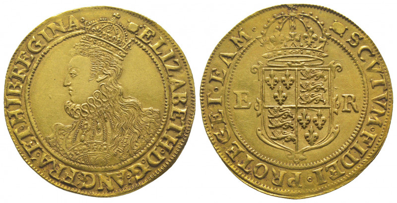 ANGLETERRE. Elizabeth I (1558-1603).
Livre (11,17 g) n.d., 5ème émission (woolp...