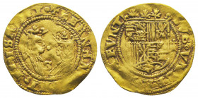 ESPAGNE. Ferdinand et Isabelle (1476-1516). Excellente (3.22 g), pour Séville. Ref : Fr 136.
TB