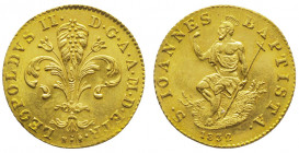 ITALIE. Florence, Léopold II (1824-1859). Sequin au Saint Jean Baptiste assis (3,49g.) 1832. Ref : Fr 345.
Superbe