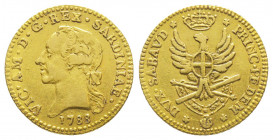 ITALIE. Sardaigne, Victor Amédée III (1773-1793).
Doppia,1788, (9,05 g.).
Ref : Fr. 1120
TTB
