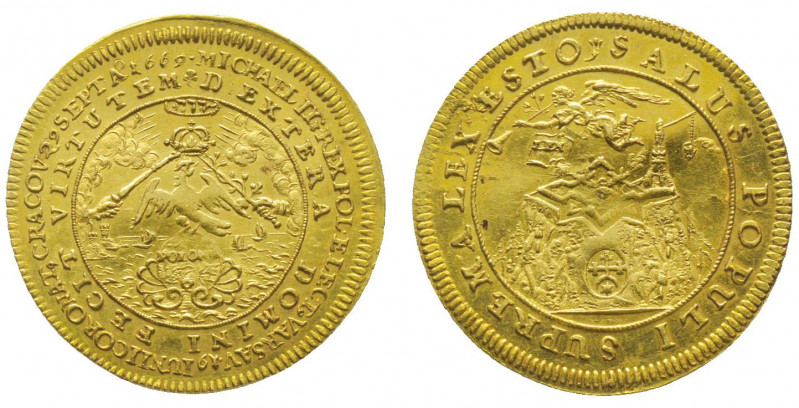 Pologne. Michel Korybut Wisnowiecki (1669- 1673).
Double ducat (6,96 g.) du cour...