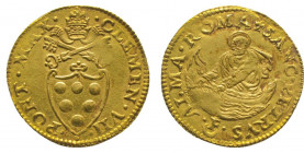 Vatican. Clément VII (1523-1534).
Fiorino di camera (3,42g) au Saint Pierre dans une barque.
Ref : Fr 60.
Superbe