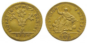 Vatican. Pie VI (1775-1799).
Doppia, au Saint Pierre. Rome 1790, (5,44 g.). Ref : Fr 246.
TTB