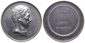 ITALIE. Pietro MOSCATI (1739-1824). Médaille en argent (50mm, 73,51 g.) au buste du célèbre médecin et homme politique par Luigi Cossa. Pietro Moscati...