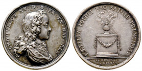 FRANCE. LOUIS XV.
Réunion de sept médailles dont trois en argent : deux de vœux pour la santé du souverain (4
août 1721 et 1753 par Werner avec trace ...
