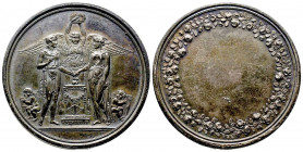 CONSULAT, Paix de Lunéville.
Médaille d’argent (41mm) n.d. (1801) par Andrieu. Cette belle médaille a souvent servi de médaille de mariage en utilisan...