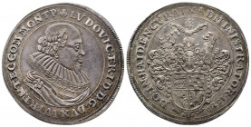 Allemagne. Württemberg, Louis Frédéric de Moempelgard, Régent et Administrateur (1628-1631). Thaler de 1629 aux armes surmontées d’une sirène, (28,99 ...