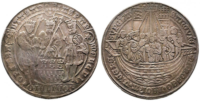 Allemagne. Cologne.
Double thaler (58,35 g) n.d. aux rois mages.
R/ Navire avec ...