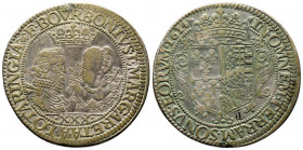 Château-Renaud. François de Bourbon et Louise Marguerite (1605-1614).
Ecu de 30 sols, 1614 (19,53 g.).
Ref : KM 50, DAV. 3824
Rare et TB