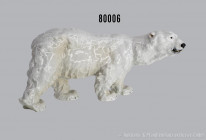 Porzellan Eisbär, Meissen, 1. Wahl, Modell-Nr. T 182, Nr. 1130, H ca. 10 cm, L ca. 21 cm, sehr guter Zustand