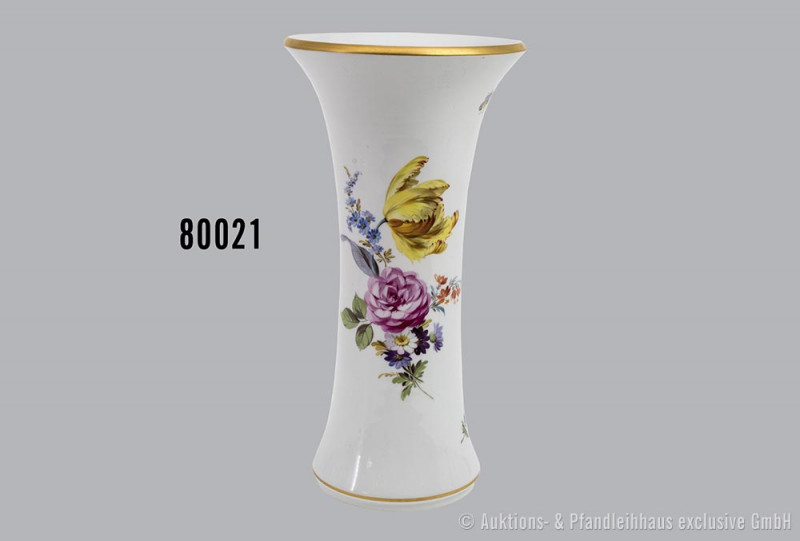 Porzellan-Vase, Meissen, aus dem Service für Kaiser Wilhelm II. (1888-1918), dat...