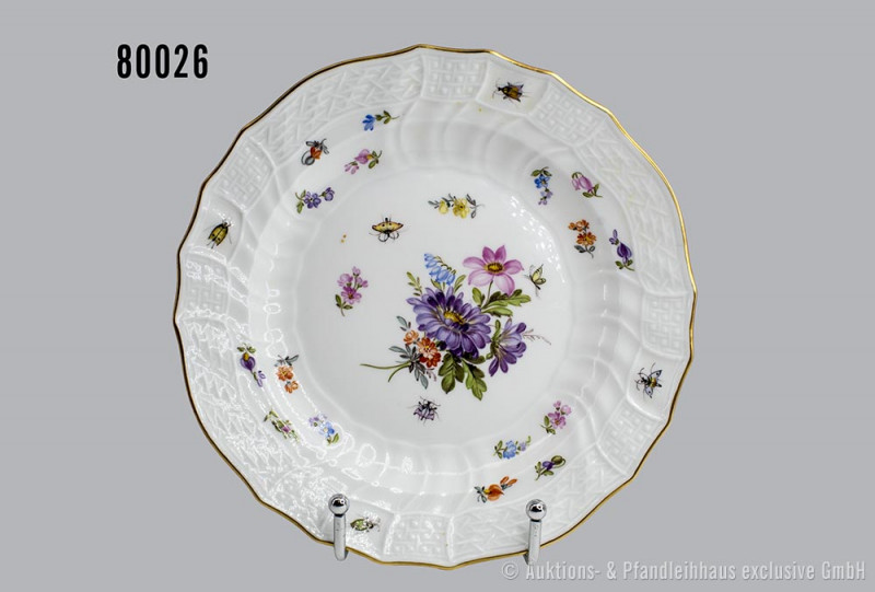 Porzellan-Kuchenteller, Meissen, aus dem Service für Kaiser Wilhelm II. (1888-19...
