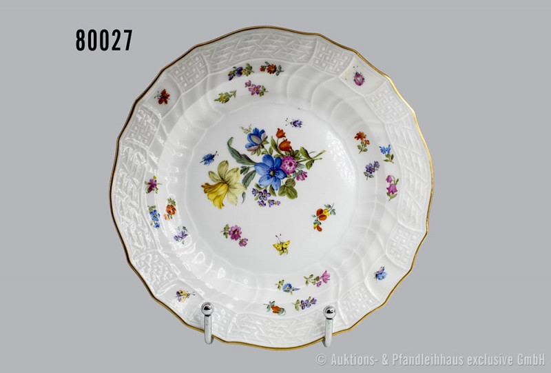 Porzellan-Kuchenteller, Meissen, aus dem Service für Kaiser Wilhelm II. (1888-19...