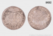Sachsen-Meiningen, Bernhard III. (1680-1706), 1/12 Taler 1691, 3,15 g, 26 mm, Grobe -, Slg. Mers. 3413, sehr selten, winziger Schrötlingsfehler, fast ...