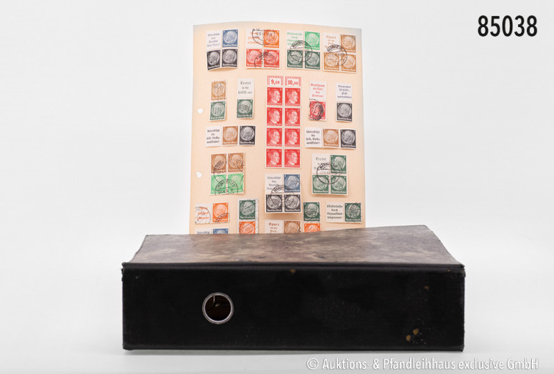 Aus Sammler-Nachlass: 1 Ordner mit ca. 180 Briefen und Postkarten, Deutsches Rei...