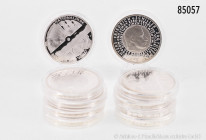 Konv. BRD, 10 x 10-Euro-Gedenkmünzen 2005, verkapselt, PP