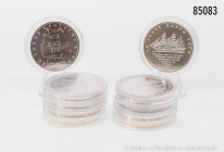 Aus Sammler-Nachlass: Konv. 10 x 10-Euro-Gedenkmünzen aus 2006/2014, in Kapseln, vz-St, bitte besichtigen