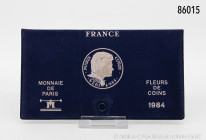 Frankreich, KMS 1984, Fleur de Coins, seltener Jahrgang, in OVP