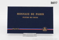 Frankreich, KMS 1986, Fleur de Coins, in OVP, sehr selten