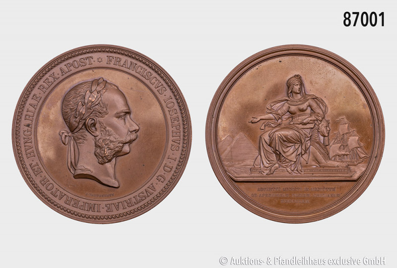 Österreich, Habsburger, Franz Joseph (1848-1916), Medaille 1869, von J. Tautenha...