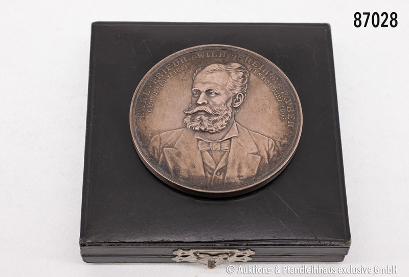 Medaille 1893, auf den Tod Carl Friedrich Freih. von Faber, von H. Schwabe bei L...