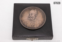 Medaille 1893, auf den Tod Carl Friedrich Freih. von Faber, von H. Schwabe bei Lauer, 70 mm, Erl. 311, Slg. Erl. -, vorzüglich, in Original-Etui