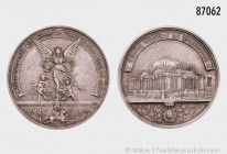 Silbermedaille 1978, auf die Einweihung des Königl. Theaters in Wiesbaden 1894, NP aus dem Jahr 1978, am Rand gepunzt auf die "Wiedereröffnung Hess. S...