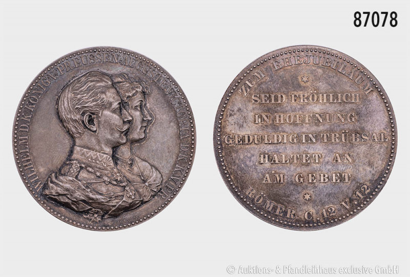Deutsches Reich (Kaiserreich), Silbermedaille o. J., von Weigand, 51,06 g, 45 mm...