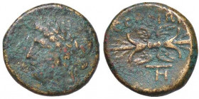 GRECHE - LUCANIA - Thurium - AE 15 - Testa di Apollo a s. /R Fulmine alato Mont. 2888; S. Ans. 1278 (AE g. 2,92)
 
BB