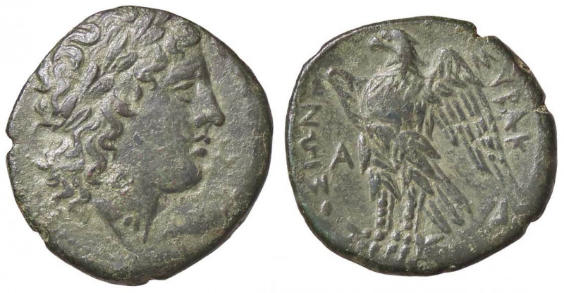 GRECHE - SICILIA - Siracusa - Icetas (287-278 a.C.) - AE 21 - Testa di Zeus a d....