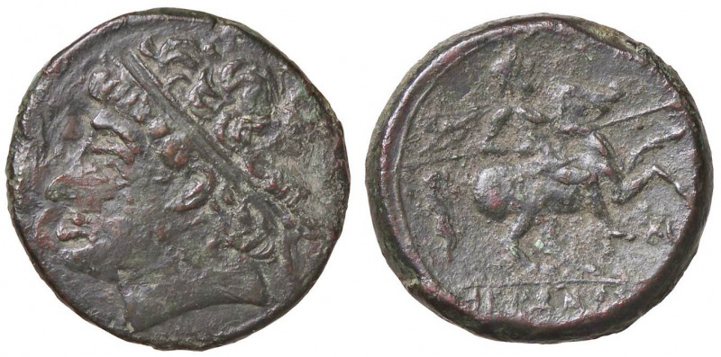 GRECHE - SICILIA - Siracusa - Gerone II (274-216 a.C.) - AE 26 - Testa diademata...