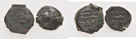 GRECHE - CHERSONESUS - Pantikapaion - AE 15 - Testa di satiro a s. /R Arco e freccia AE Lotto di 2 monete
 Lotto di 2 monete
med. BB