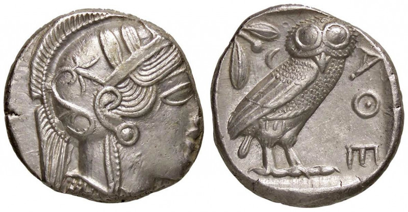 GRECHE - ATTICA - Atene - Tetradracma - Testa di Atena a d. /R Civetta a d. in q...