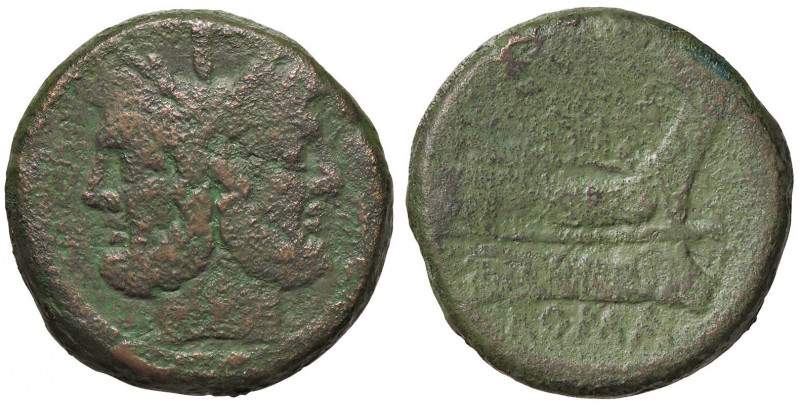 ROMANE REPUBBLICANE - ANONIME - Monete senza simboli (dopo 211 a.C.) - Asse - Te...