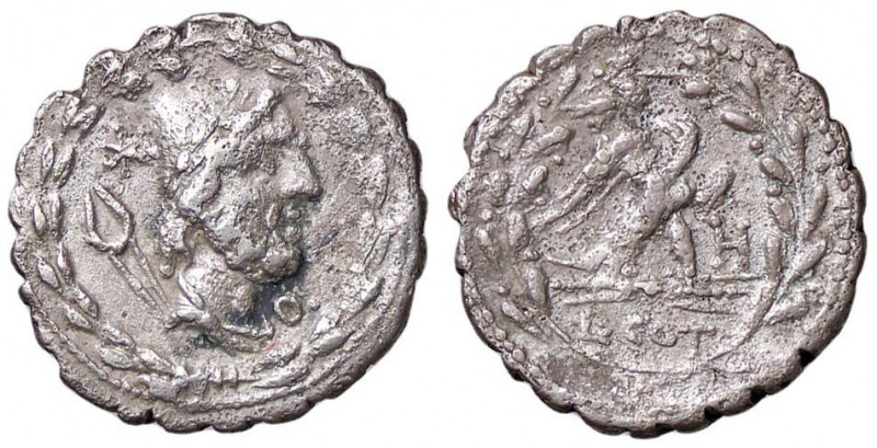 ROMANE REPUBBLICANE - AURELIA - Lucius Aurelius Cotta (105 a.C.) - Denario serra...