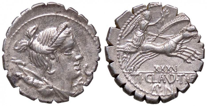 ROMANE REPUBBLICANE - CLAUDIA - Ti. Claudius Ti. F. Ap. n. Nero (79 a.C.) - Dena...