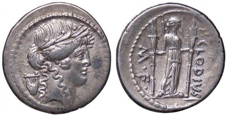ROMANE REPUBBLICANE - CLAUDIA - P. Clodius M. f. Turrinus (42 a C.) - Denario - ...